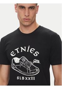 Etnies T-Shirt Slb 4130003757 Czarny Regular Fit. Kolor: czarny. Materiał: bawełna #4