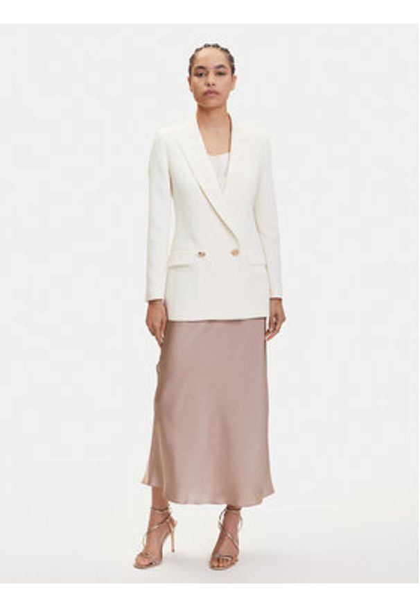 Marella Marynarka Camogli 2513041023 Écru Regular Fit. Materiał: syntetyk