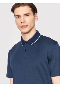 Selected Homme Polo Leroy 16082844 Granatowy Regular Fit. Typ kołnierza: polo. Kolor: niebieski. Materiał: syntetyk #3