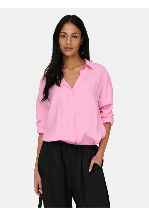 only - ONLY Koszula Zazima 15272523 Fioletowy Oversize. Kolor: fioletowy