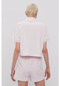 adidas Originals T-shirt H56470 damski kolor różowy z kołnierzykiem. Kolor: różowy. Materiał: poliester, dzianina. Długość: krótkie. Wzór: gładki #2