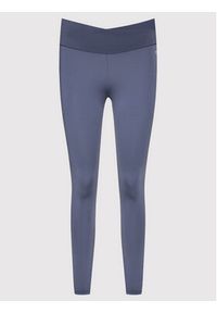 Deha Legginsy B54218 Granatowy Slim Fit. Kolor: niebieski. Materiał: syntetyk #4