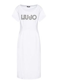 Liu Jo Sport Sukienka codzienna TA1027 J5756 Biały Regular Fit. Okazja: na co dzień. Kolor: biały. Materiał: bawełna. Typ sukienki: proste, sportowe. Styl: casual, sportowy #5