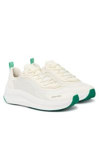 Calvin Klein Sneakersy HM0HM02224 Kremowy. Kolor: kremowy. Materiał: materiał #6