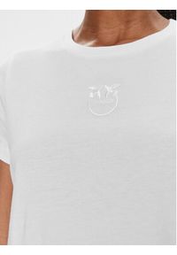 Pinko T-Shirt 100355 A1NW Biały Regular Fit. Kolor: biały. Materiał: bawełna