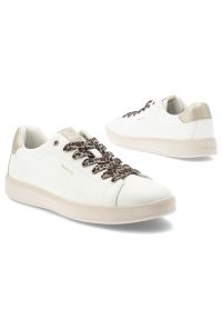 Białe Sneakersy Tamaris Modne Obuwie Damskie Animal Prints. Okazja: na spacer, na co dzień. Kolor: biały. Wzór: motyw zwierzęcy. Styl: klasyczny, elegancki, casual