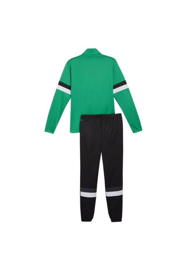 Puma - Dres Męski Team Rise. Kolor: czarny, zielony, wielokolorowy. Materiał: dresówka