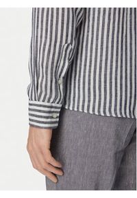 BOSS Koszula H-Liam 50560595 Granatowy Regular Fit. Kolor: niebieski. Materiał: len #5