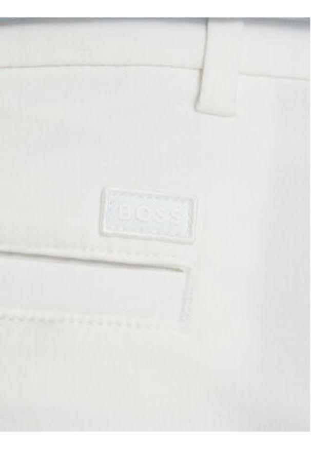 BOSS Szorty materiałowe H-Kane1 50555235 Biały Modern Fit. Kolor: biały. Materiał: bawełna