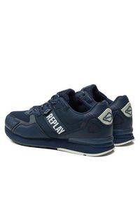 Replay - REPLAY Sneakersy Adrien Game 4 Lace-Up GMS1D.000.C0055T Granatowy. Kolor: niebieski. Materiał: skóra #6