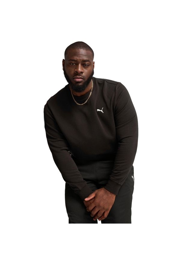 Bluzka męskie Puma Ess Crew Tr. Kolor: czarny. Materiał: materiał, bawełna