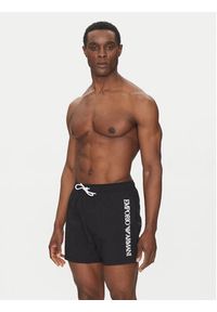 Emporio Armani Underwear Szorty kąpielowe EM000583 AF12330 UC001 Czarny Regular Fit. Kolor: czarny. Materiał: syntetyk