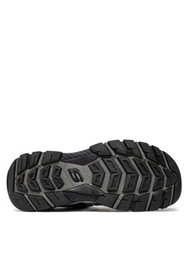 skechers - Skechers Sandały Tresmen-Outseen 204111/GRY Szary. Kolor: szary. Materiał: skóra