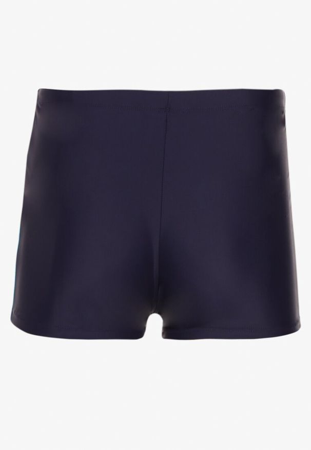 Born2be - Granatowo-Niebieskie Kąpielówki z Paskami i Sznurkiem Milorelia. Kolor: niebieski