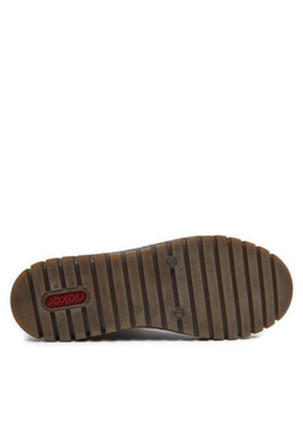 Rieker Botki Y3405-60 Beżowy. Kolor: beżowy. Materiał: skóra