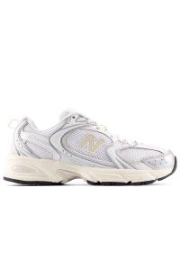 Buty unisex New Balance U530ESB - srebrne. Kolor: srebrny. Materiał: materiał, syntetyk. Szerokość cholewki: normalna. Sezon: lato. Sport: turystyka piesza #1