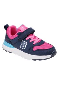 BEJO - Dziewczęce Kontrastowe Buty Sportowe Teruis. Okazja: na spacer. Kolor: wielokolorowy, różowy, niebieski. Sport: turystyka piesza