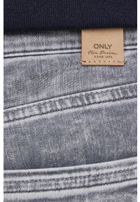 only - Only Jeansy damskie medium waist. Kolor: szary #2