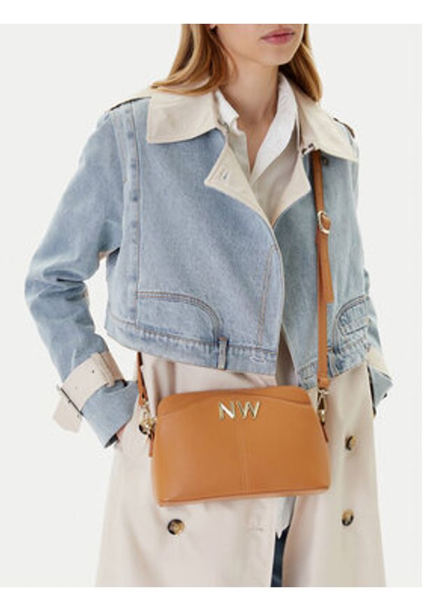 Nine West Torebka CEO-ISABELLA-S23599-1 Brązowy. Kolor: brązowy
