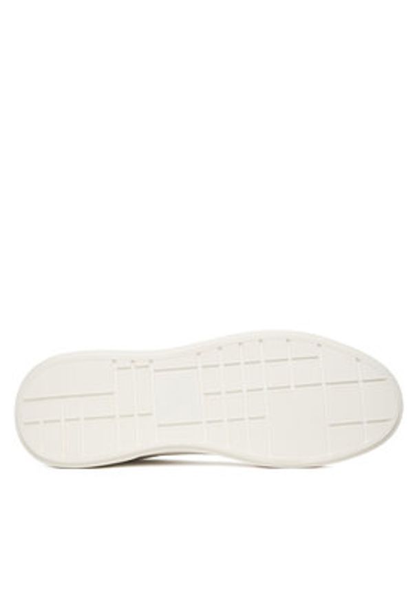 Calvin Klein Sneakersy Chunky Cupsole Laceup Clean Lth HM0HM02239 Biały. Kolor: biały. Materiał: skóra