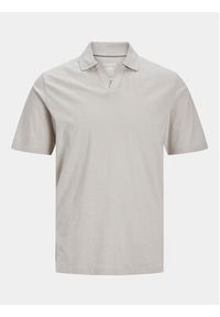 Jack & Jones - Jack&Jones Polo Summer 12246712 Szary Regular Fit. Typ kołnierza: polo. Kolor: szary. Materiał: bawełna