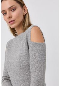 AllSaints Sweter wełniany damski kolor szary. Okazja: na co dzień. Kolor: szary. Materiał: wełna. Długość rękawa: długi rękaw. Długość: długie. Styl: casual #2