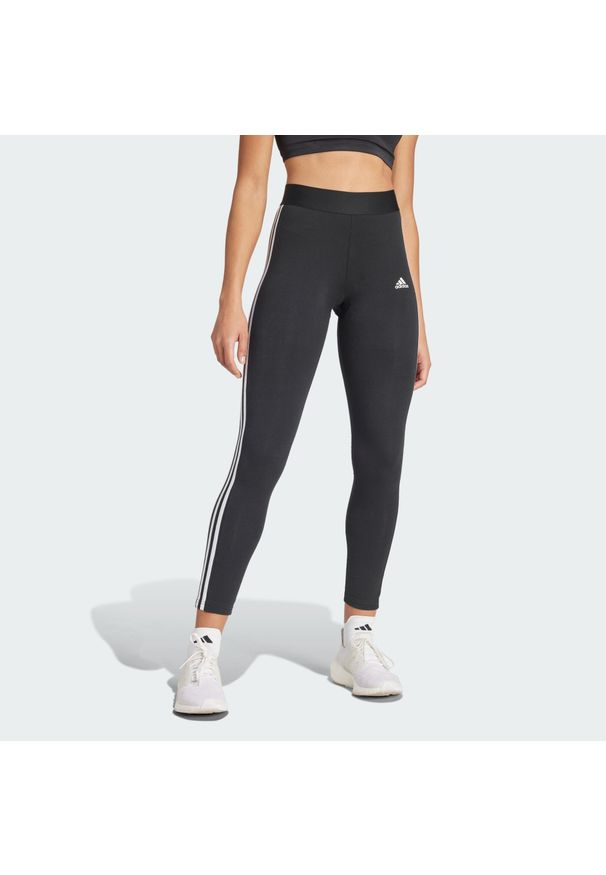 Adidas - LOUNGEWEAR Essentials 3-Stripes Leggings. Kolor: czarny, biały, wielokolorowy
