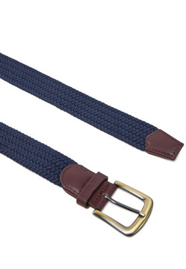 Barbour Pasek Męski Webbing MAC0038NY31 Granatowy. Kolor: niebieski. Materiał: materiał