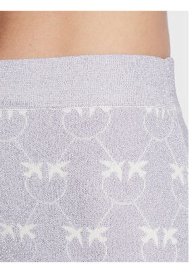 Pinko Spódnica mini Galeotto 100216 A0IT Fioletowy Slim Fit. Kolor: fioletowy. Materiał: wiskoza