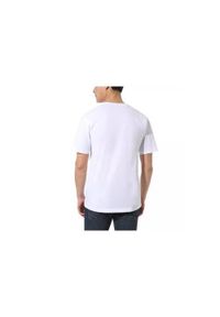 Koszulka sportowa męska Vans MN Left Chest Logo Tee. Kolor: biały. Długość rękawa: krótki rękaw. Długość: krótkie