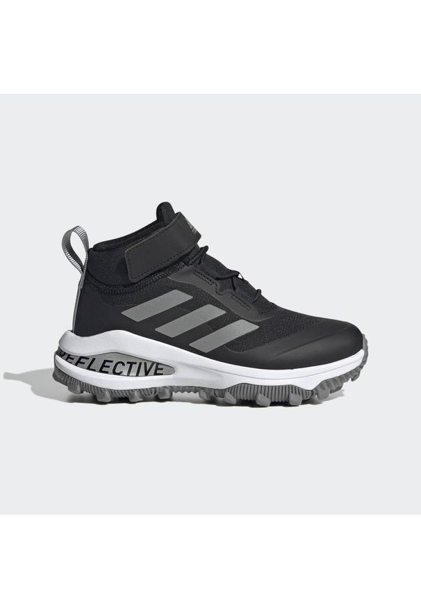 Adidas - Buty do biegania dla dzieci adidas Fortarun All Terrain Cloudfoam Sport. Kolor: czarny, szary, biały, wielokolorowy. Sezon: lato, zima. Model: Adidas Cloudfoam. Sport: turystyka piesza