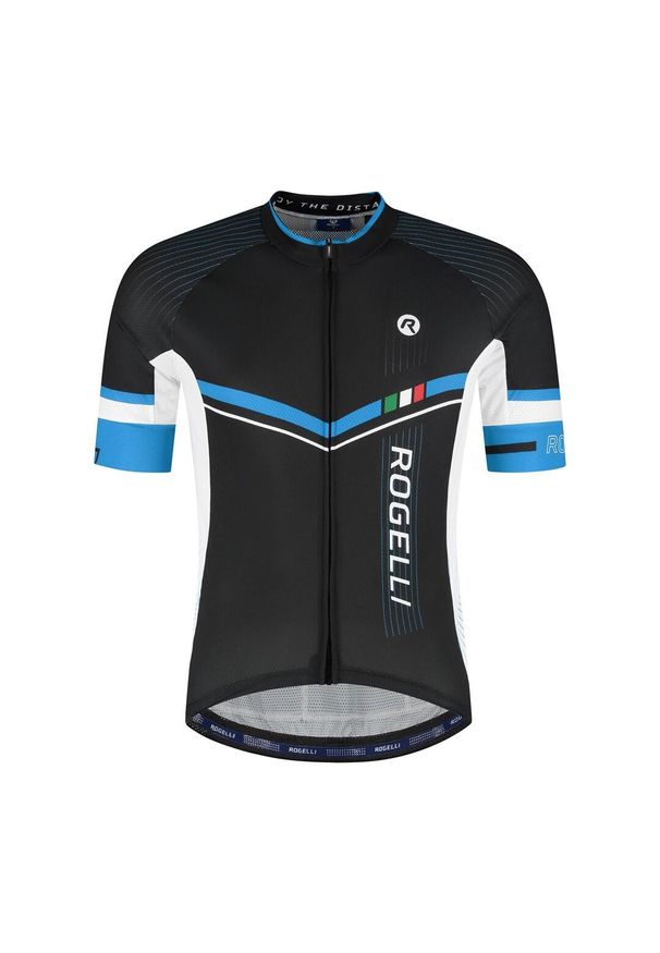 ROGELLI - Koszulka rowerowa męska Rogelli GARA MOSTRO II. Kolor: wielokolorowy, niebieski, czarny. Materiał: materiał. Sport: kolarstwo