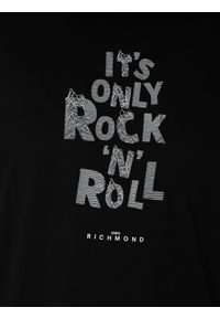 John Richmond T-Shirt | HMP25030TS | Mężczyzna | Czarny. Okazja: na co dzień. Kolor: czarny. Materiał: bawełna. Wzór: nadruk. Styl: klasyczny, elegancki, casual #3