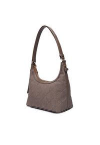 Calvin Klein Torebka Emblem Aop Sueded Shoulder Bag LV04F3880G Beżowy. Kolor: beżowy. Materiał: skórzane #5