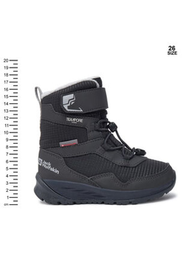 Jack Wolfskin Śniegowce Polar Bear-B Texapore High Vc K A62145 Szary. Kolor: szary. Materiał: materiał