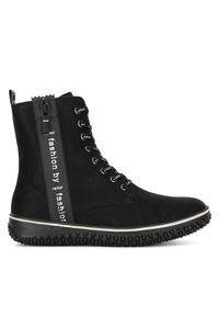 Rieker Trzewiki Z4218-00 Czarny. Kolor: czarny. Materiał: skóra #1