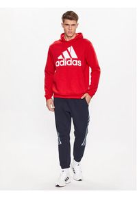 Adidas - adidas Bluza IJ8911 Czerwony Regular Fit. Kolor: czerwony. Materiał: bawełna #5