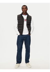 TOMMY HILFIGER - Tommy Hilfiger Bezrękawnik MW0MW37255 Czarny Regular Fit. Kolor: czarny. Materiał: syntetyk. Długość rękawa: bez rękawów