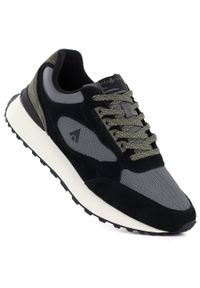 McArthur - Skórzane półbuty sportowe męskie czarne Mcrthur MA254. Okazja: na co dzień. Kolor: czarny. Materiał: tkanina. Styl: sportowy #1