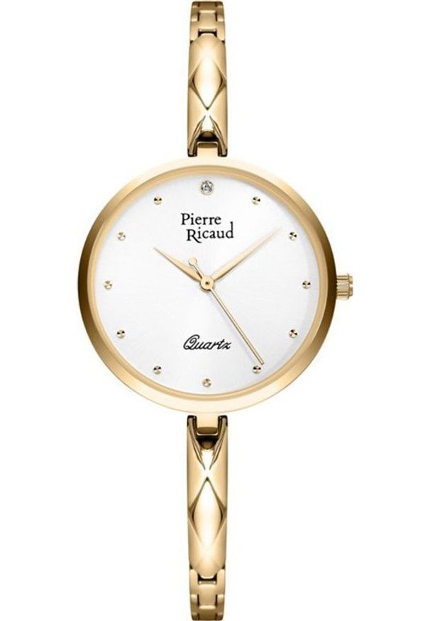 Zegarek Pierre Ricaud Zegarek damski Pierre Ricaud P23004.1143Q CYRKONIE złoty. Kolor: złoty