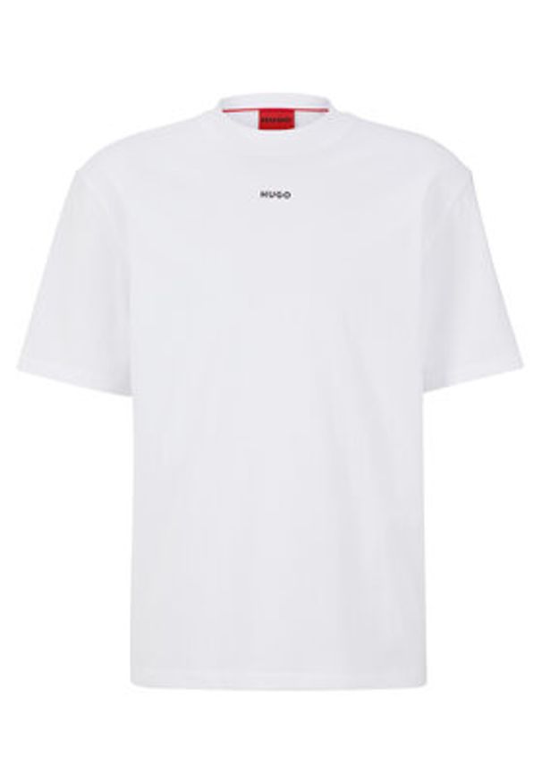 Hugo T-Shirt Dapolino 50488330 Biały Relaxed Fit. Kolor: biały. Materiał: bawełna