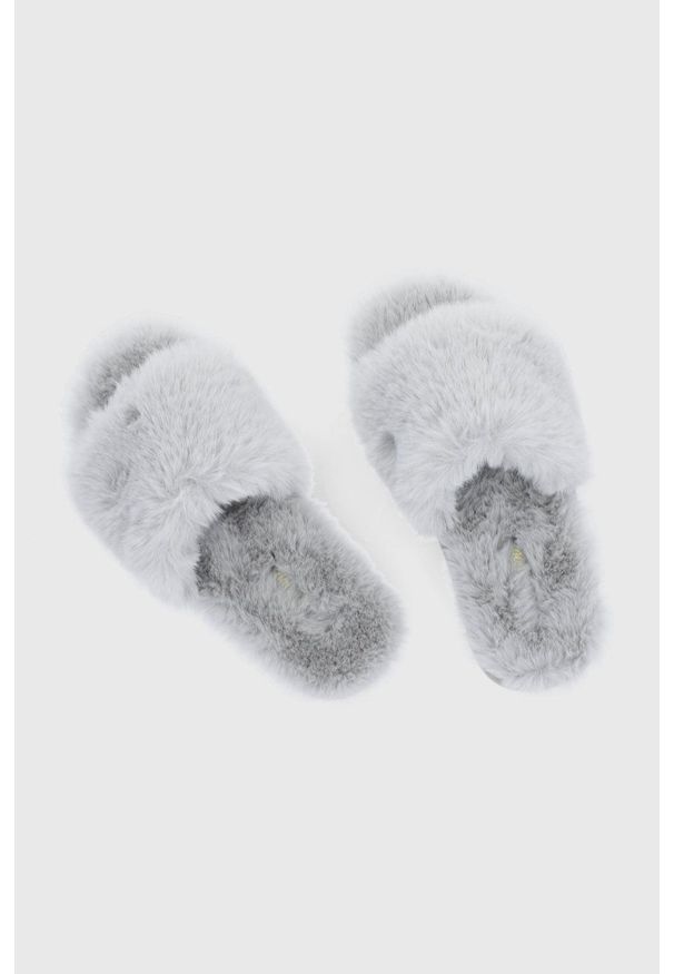 Flip*Flop Kapcie kolor szary. Nosek buta: okrągły. Kolor: szary. Materiał: materiał. Wzór: gładki