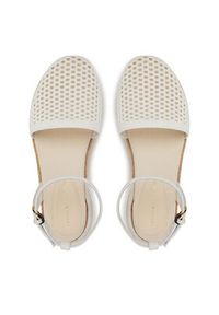TOMMY HILFIGER - Tommy Hilfiger Espadryle Knit Mesh Espadrille Platform FW0FW08743 Biały. Kolor: biały. Materiał: materiał. Obcas: na platformie #4