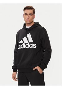 Adidas - adidas Bluza IB4024 Czarny Regular Fit. Kolor: czarny. Materiał: bawełna