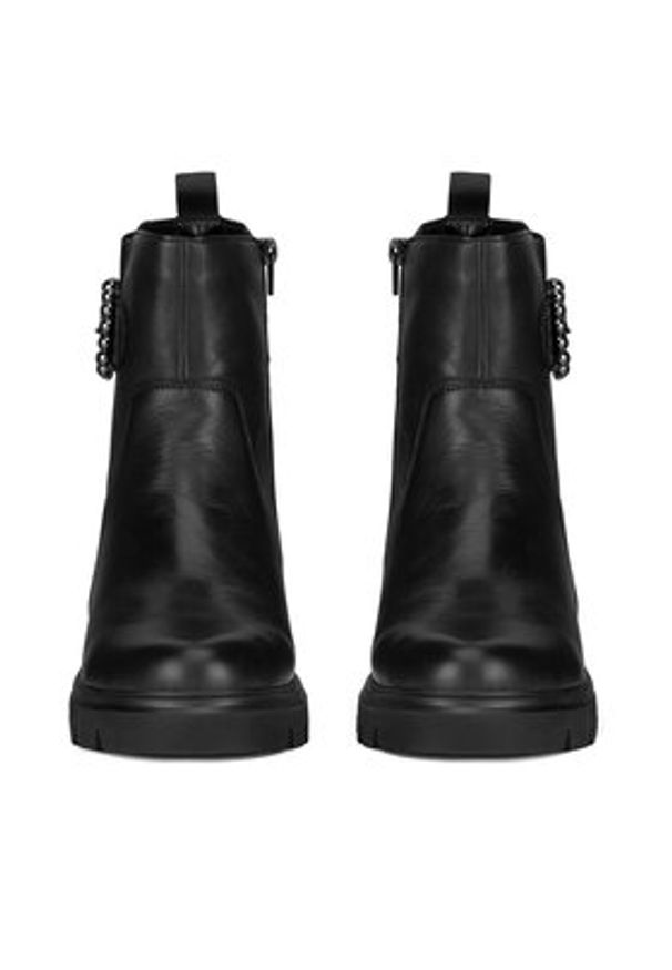 Remonte Botki D1W74-00 Czarny. Kolor: czarny. Materiał: skóra