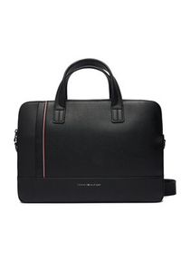 TOMMY HILFIGER - Tommy Hilfiger Torba na laptopa Th Central Slim Computer Bag AM0AM13631 Czarny. Kolor: czarny. Materiał: skóra #2