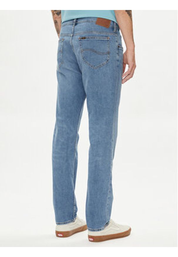 Lee Jeansy Rider 112352845 Niebieski Slim Fit. Kolor: niebieski