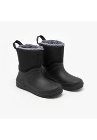 quechua - Śniegowce turystyczne dla dzieci Quechua SH100 mid Warm. Kolor: czarny. Szerokość cholewki: normalna. Sezon: zima. Sport: turystyka piesza