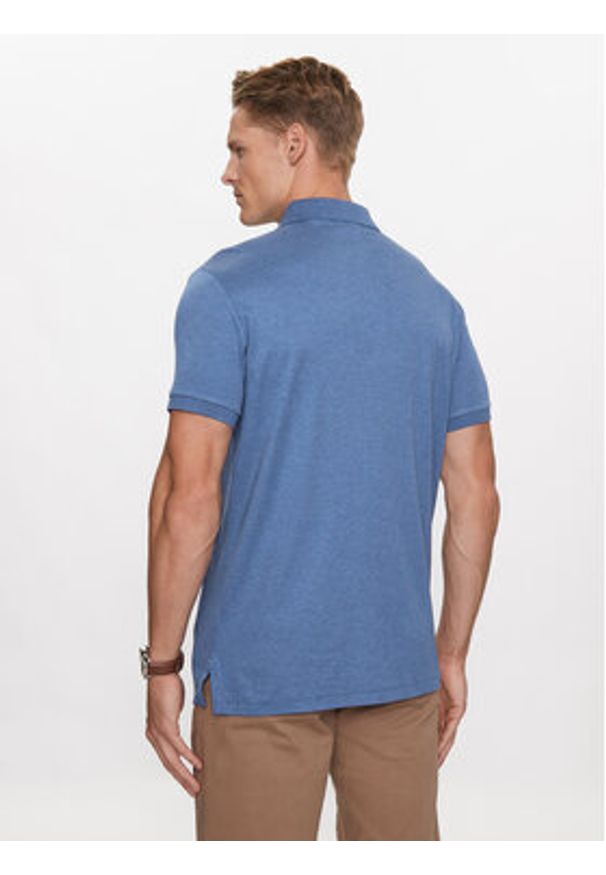 Polo Ralph Lauren Polo 710713130008 Niebieski Custom Slim Fit. Typ kołnierza: polo. Kolor: niebieski. Materiał: bawełna
