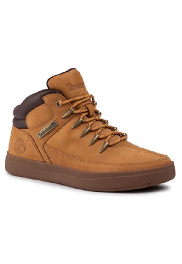Timberland Sneakersy Davis Square Mid Hiker TB0A1UZV7541 Brązowy. Kolor: brązowy. Materiał: skóra, nubuk